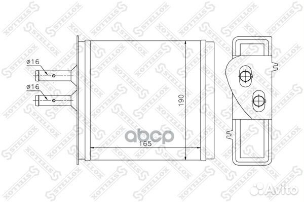 10-35007-SX радиатор печки Fiat Punto/Barchett