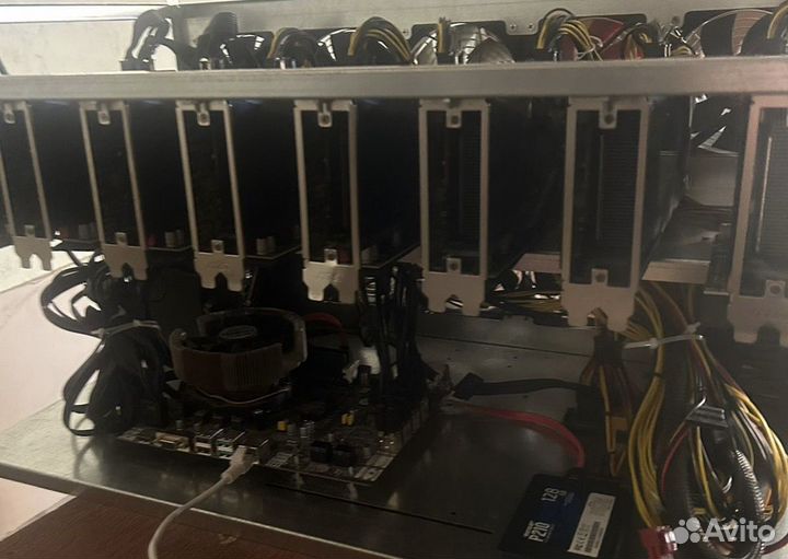 Майнинг ферма риг 8 карт cmp 50hx