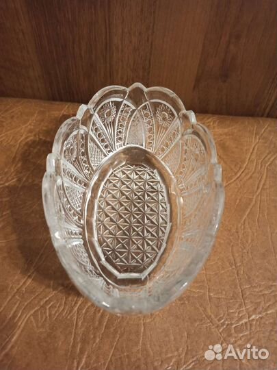 Ваза хрустальная СССР, ладья