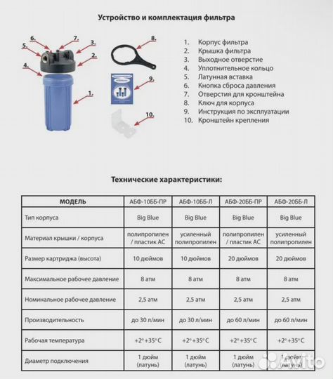 Фильтр грубой очистки воды вв10