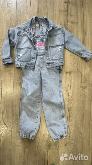 Джинсовка для девочки zara, 128 размер