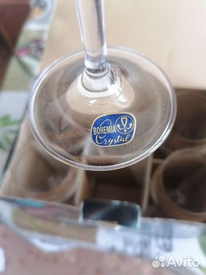 Бокалы для вина богемия новые
