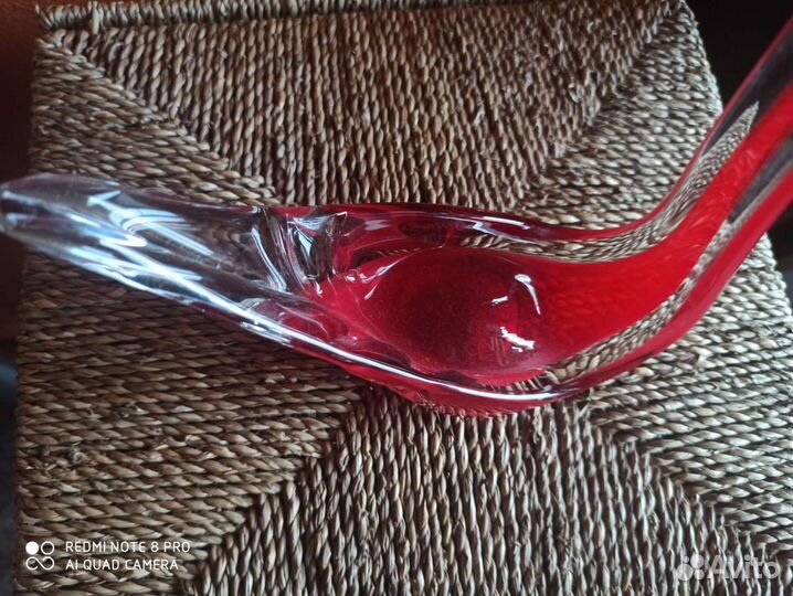 Лебедь из цветного стекла СССР