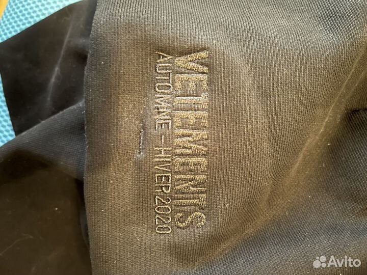 Vetements anarchy upside down zip hoodie