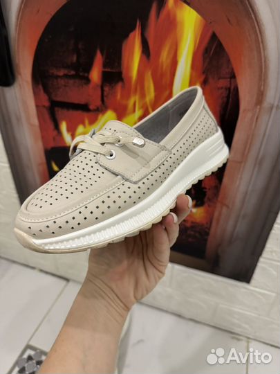 Лоферы натуральная кожа