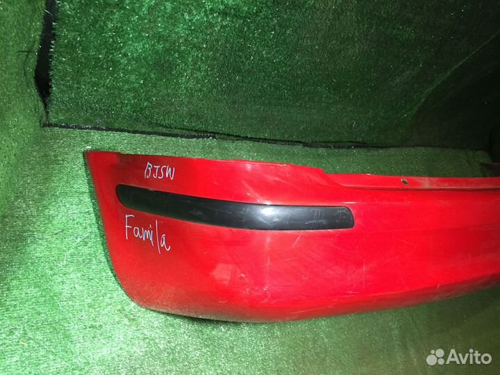 Бампер задний HB Mazda 323 BJ Красный с накладками