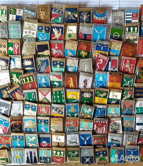 Значки города, гербы городов СССР