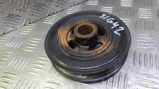 Шкив коленвала бензиновый ford fiesta 6 (91G42CJ01