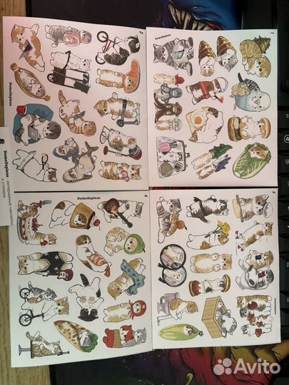 Наклейки Котики
