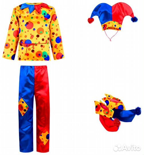 Новогодний (карнавальный) костюм Батик Петрушка