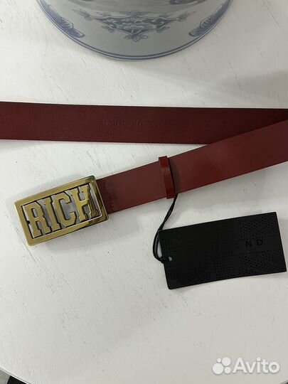 Ремень красный Richmond made in italy