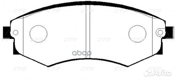 Ckks-4 Колодки тормозные дисковые перед G