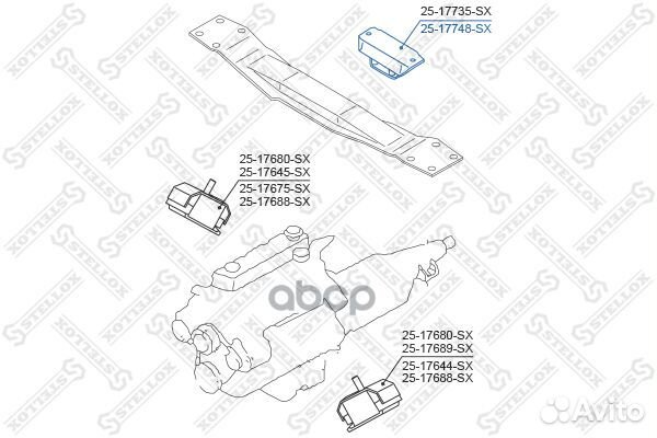 Подушка двигателя задняя Nissan Terrano II R20