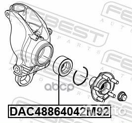 Подшипник ступицы колеса зад прав/лев