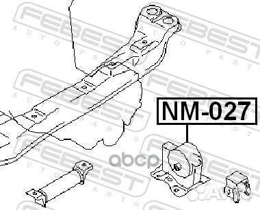 NM-027 подушка двигателя левая Nissan Sunny B1