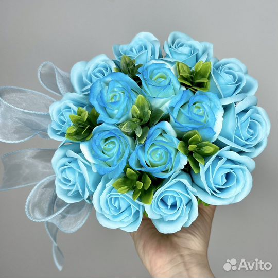 Букет цветов из мыльных роз