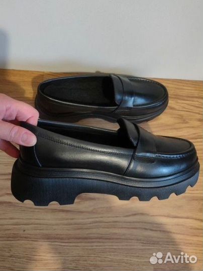 Лоферы женские 39 40 натуральная кожа