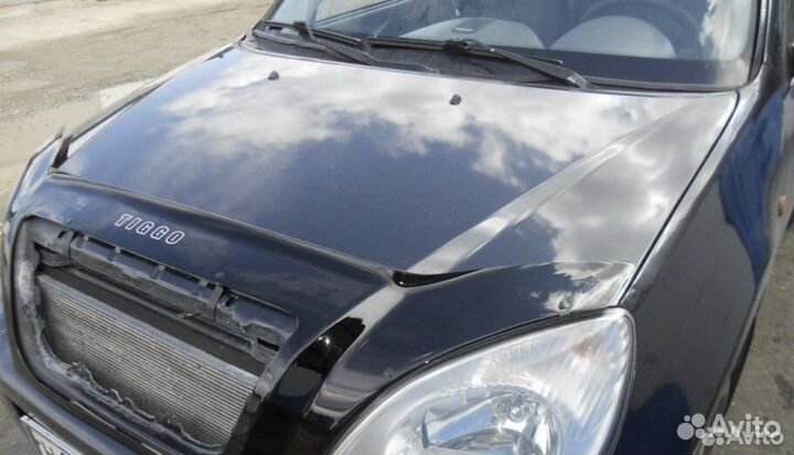 Дефлектор капота (мухобойка) Чери Тигго