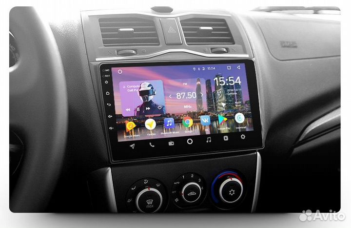 LADA Granta FL Android магнитола с большим экраном