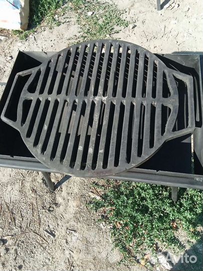 Решетка гриль чугун круглая
