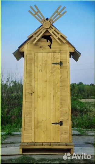Дачный туалет с лебедем фие 758