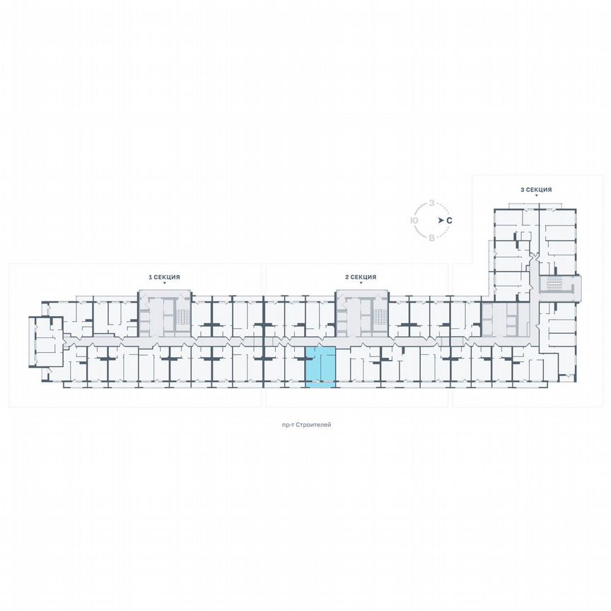 1-к. квартира, 33,6 м², 12/22 эт.