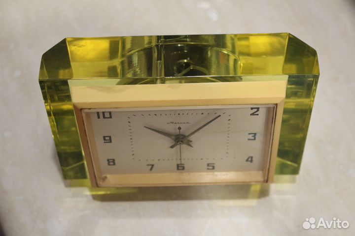 Часы настольные, механические, Молния, 1965 г.Отли