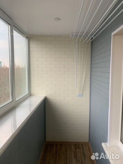 Отделка балконов. Утепление. Остекление