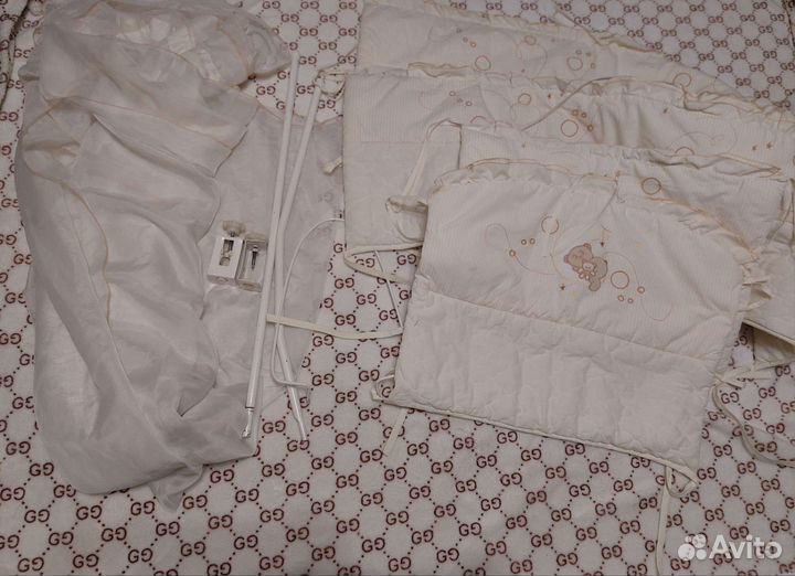 Бортики и балдахин в кроватку