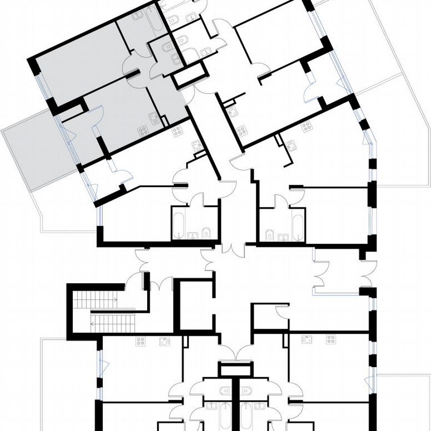 1-к. квартира, 42,3 м², 1/3 эт.