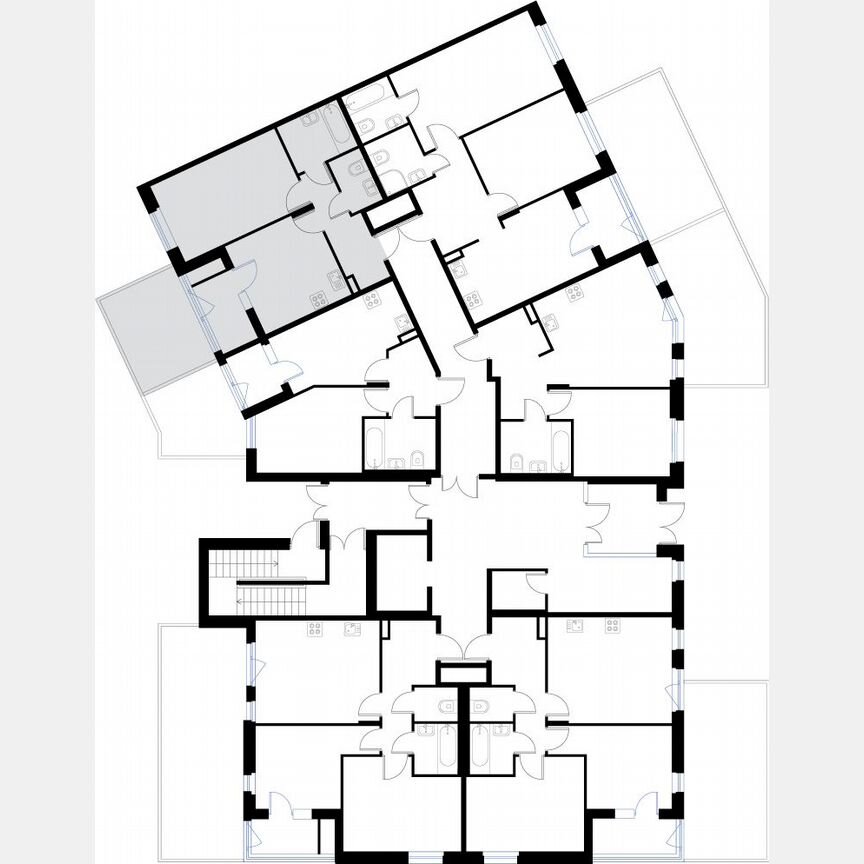1-к. квартира, 42,3 м², 1/3 эт.