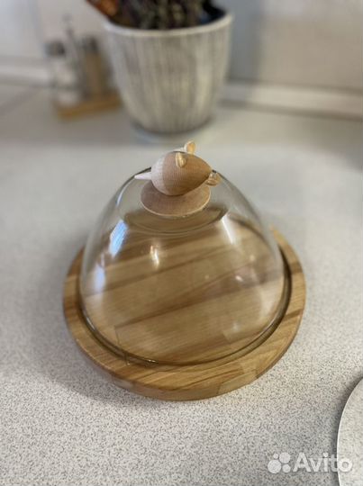 Доска с крышкой (сырница, хлебница)