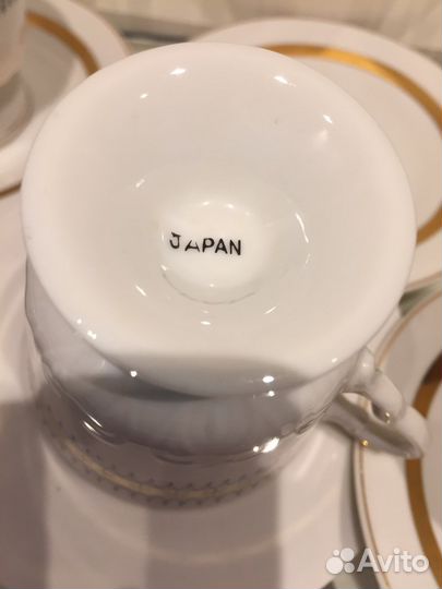 Кофейные чашки фарфор Япония. 5 пар. подарок