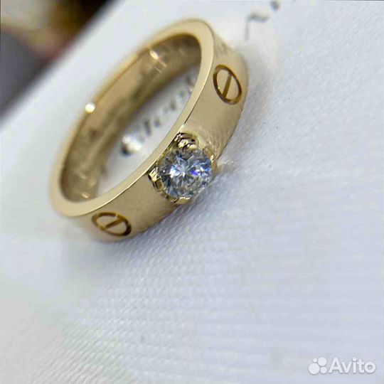 Cartier Love Solitaire Желтое золото, бриллиант 0,3ct