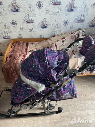 Коляска санки