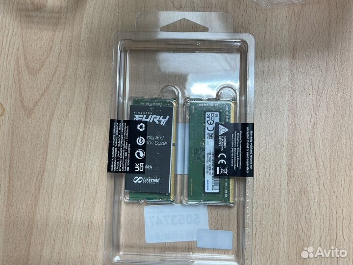 Оперативная память для ноутбука DDR 4 8x2 гб