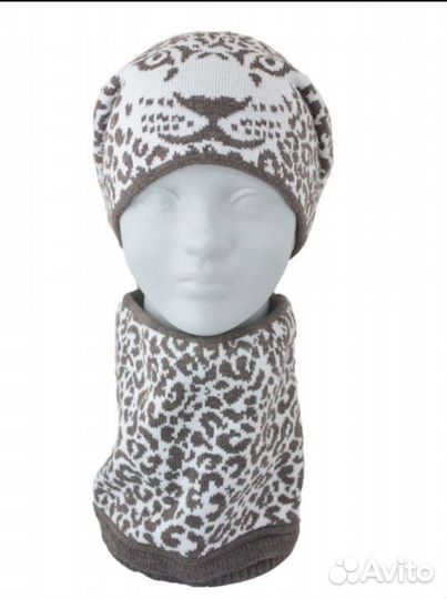 Шапка и снуд женский новые