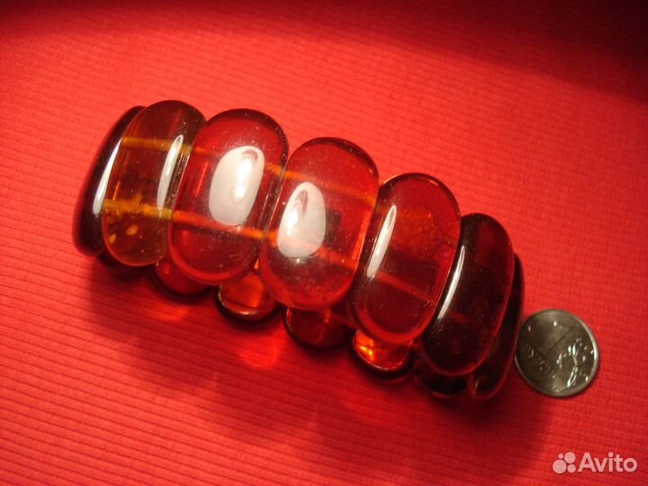 Браслет Янтарный Янтарь Россия Балтика Темный