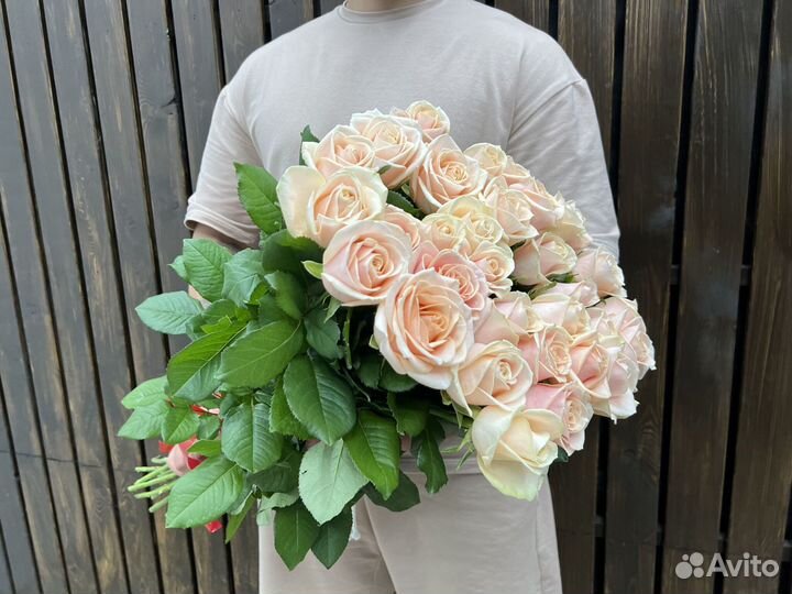 Букет свежих роз 31 шт