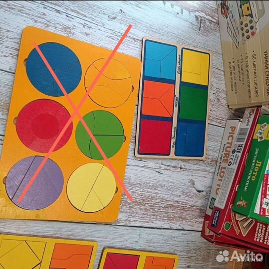 Квадраты никитина, пазл деревянный