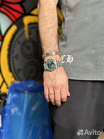 Часы rolex submariner hulk 40мм механические