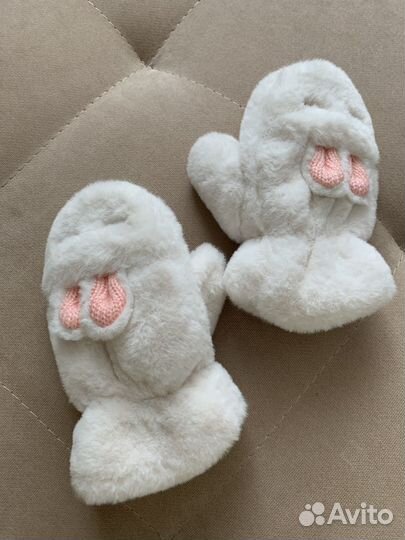 Варежки для малышей искусственный мех