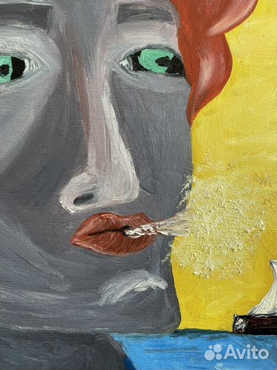 Картина маслом Долгое ожидание