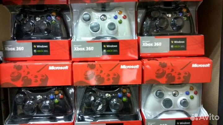 Геймпад xbox 360 (проводной) Черный / Белый