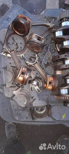 Коленвал с поршнями двигатель акл 1.6 шкода тур