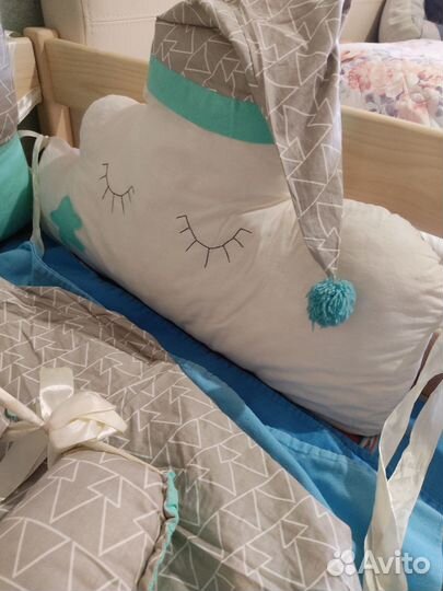 Бортики в кроватку с гнёздышком