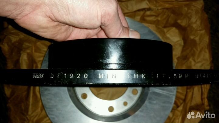 Диски тормозные TRW/lucas DF1920 toyota