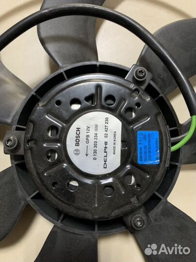 Вентилятор радиатора охлаждения Cruze 13427160