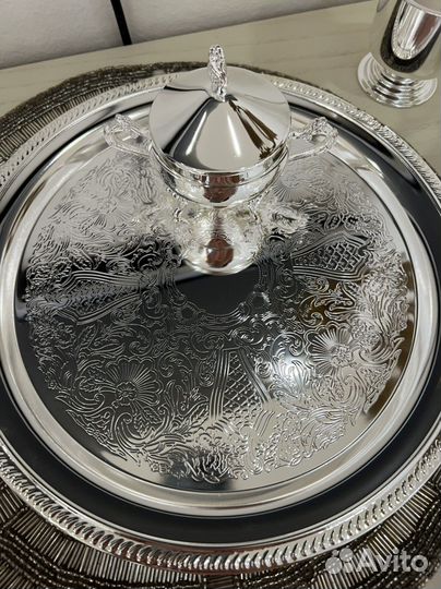 Новый сервиз посеребренный
