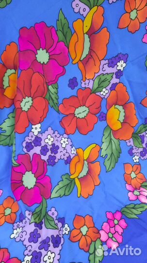 Платок крепдешин винтаж